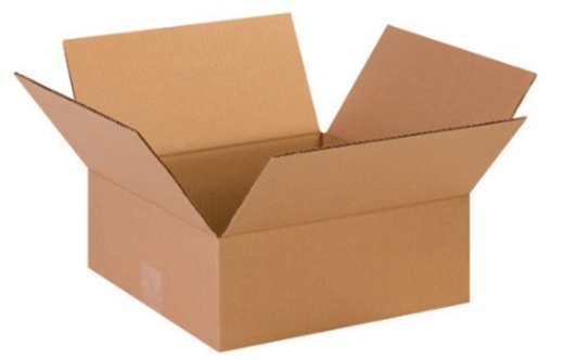 13x13x5 Flat Corrugated Cardboard Shipping Boxes - 25/Bundle