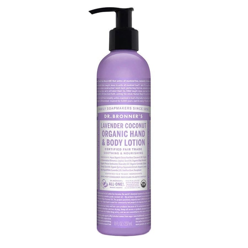 Dr. Bronner's Organic Lavender Coconut Lotion 8 Fl. Oz