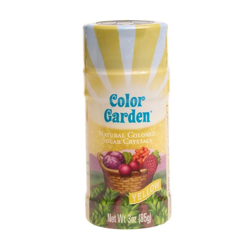 Color Garden Yellow Natural Sugar Crystals 3 Oz