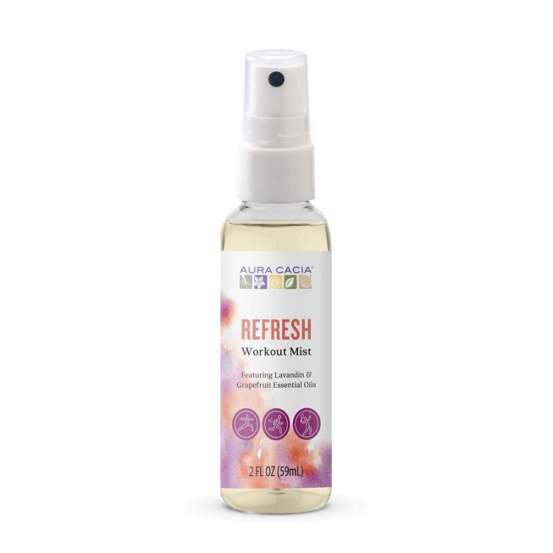 Aura Cacia Refresh Workout Mist 2 Fl. Oz