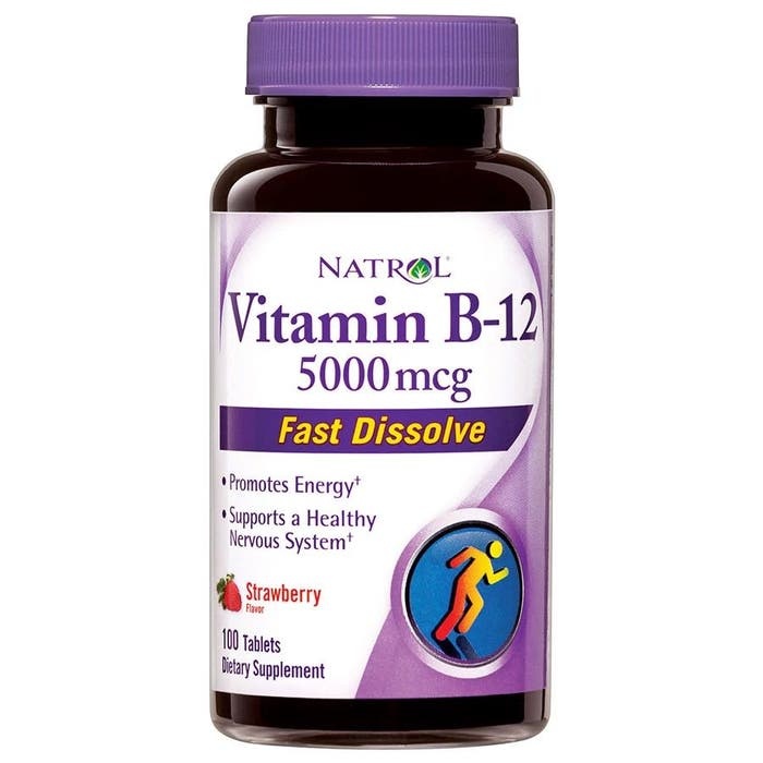 Natrol Vitamin B-12 Strawberry Fast Dissolve Tablets 100 Count