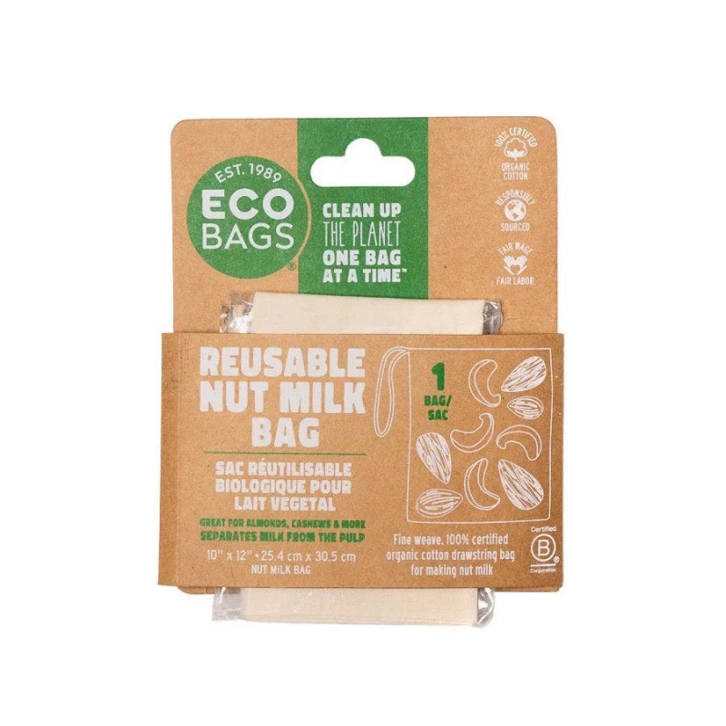 Ecobags Packaged Organic Cotton Nut Milk Bag
