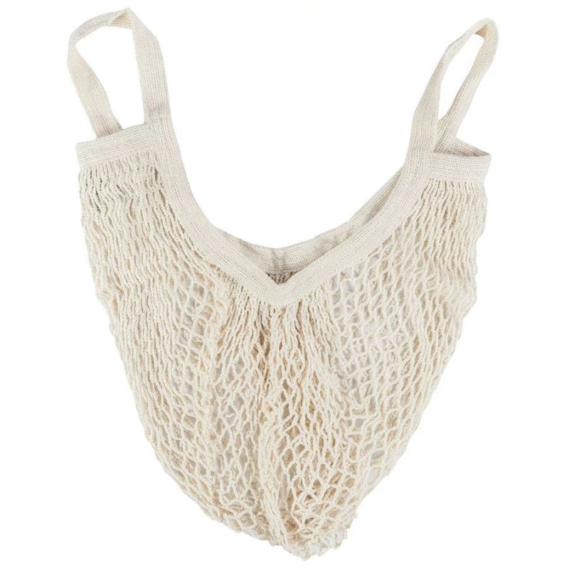Ecobags Organic Cotton String Bag Tote Handles