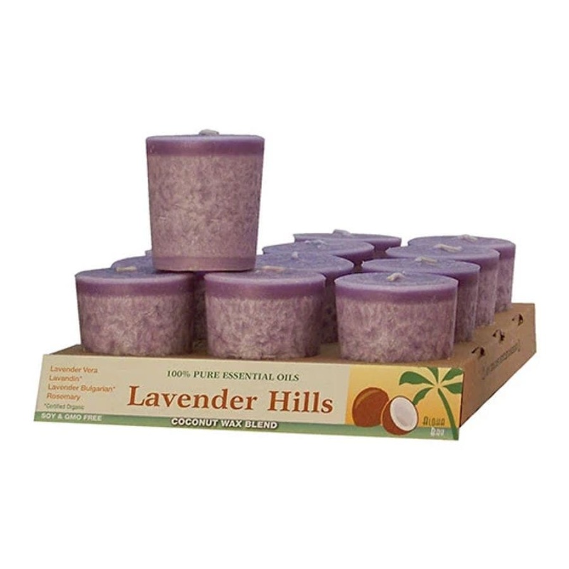 Aloha Bay Lavender Hills Votive Candles 12-Pack