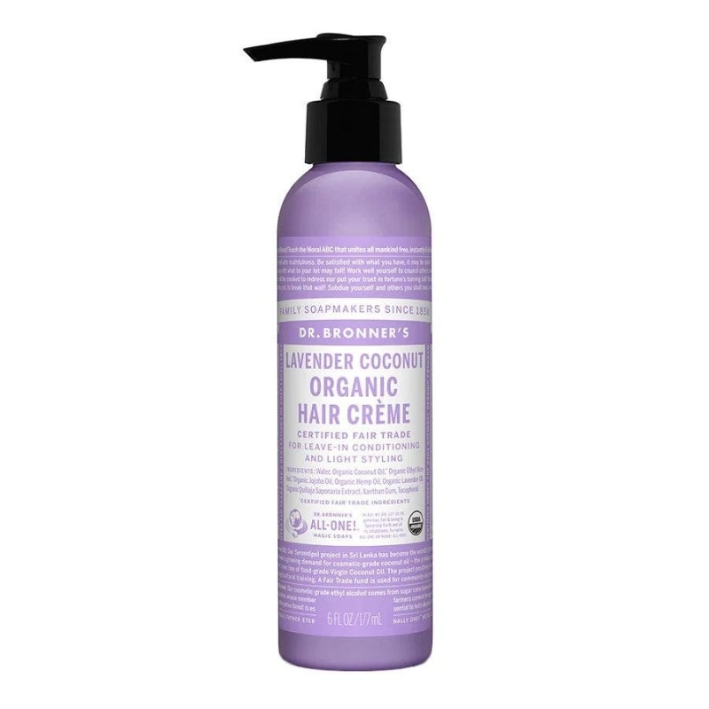 Dr. Bronner's Organic Lavender & Coconut Styling Creme 6 Fl. Oz