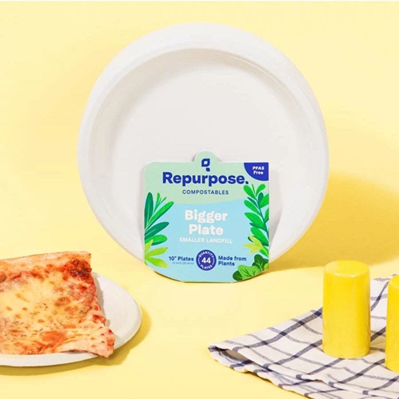 Repurpose Compostable 10" Dinner Plates 44 Count