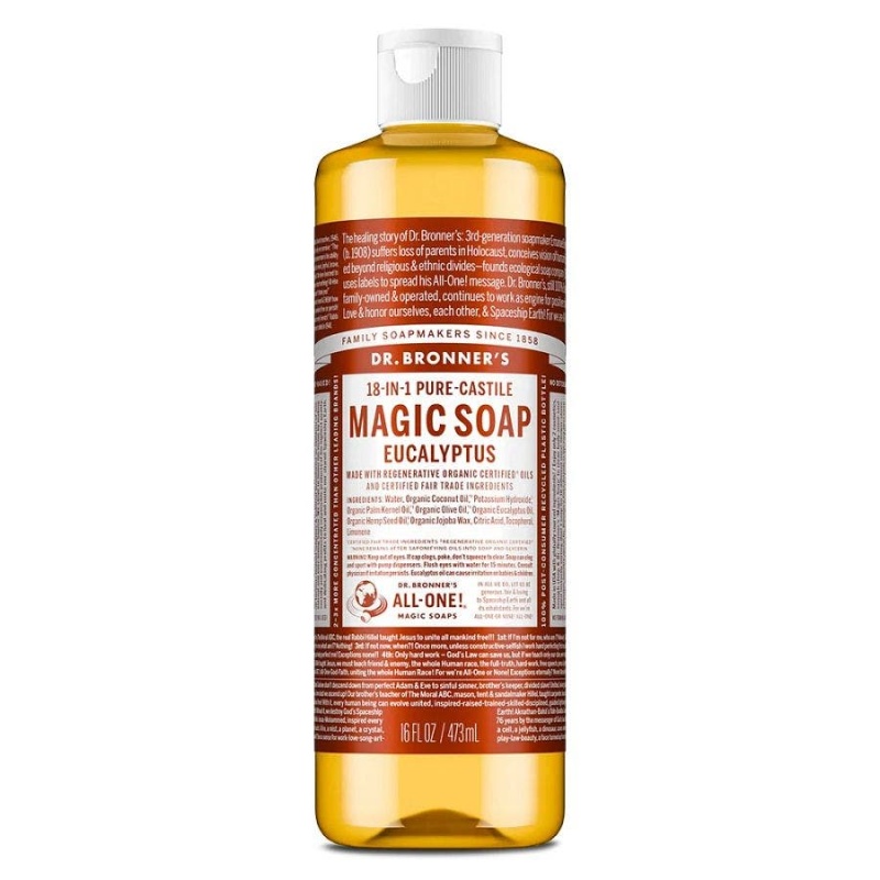 Dr. Bronner's 18-In-1 Pure-Castile Eucalyptus Magic Soap 16 Fl. Oz