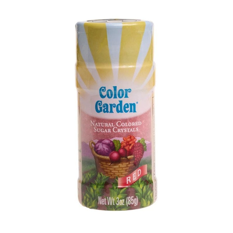 Color Garden Red Natural Sugar Crystals 3 Oz