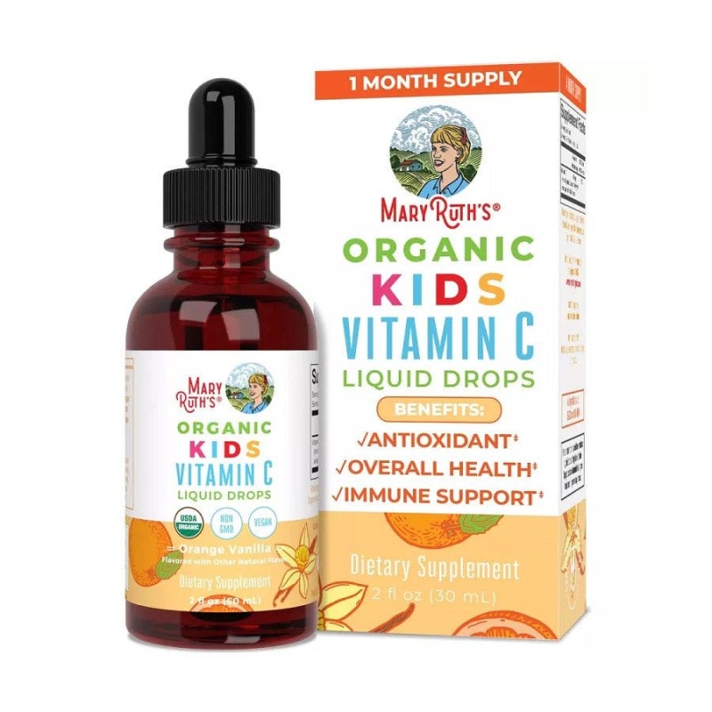 MaryRuth's Organic Orange Vanilla Kids Vitamin C Liquid Drops 2 Fl. Oz