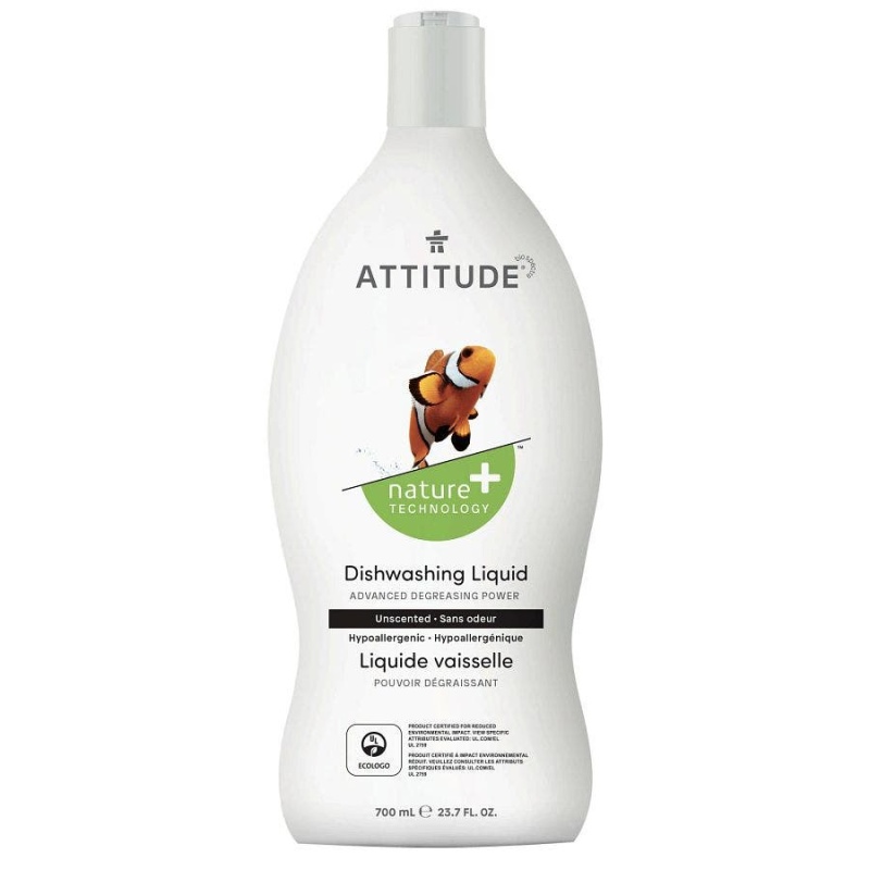 Attitude Fragrance-Free Dishwashing Liquid 23.6 Fl. Oz