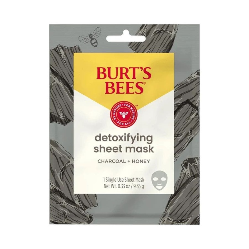 Burt's Bees Detoxifying Charcoal Sheet Mask With Honey 0.33 Oz