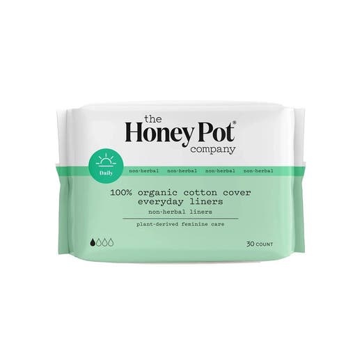 The Honey Pot Organic Cotton Cover Non-Herbal Everyday Liners 30 Count