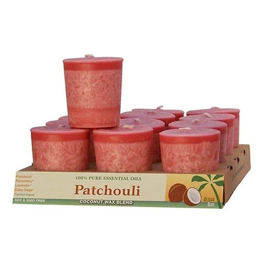 Aloha Bay Rose Patchouli Votive Candles 12-Pack