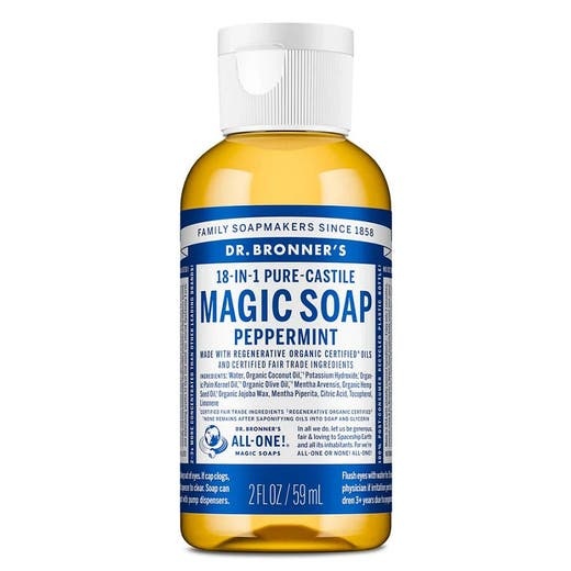 Dr. Bronner's 18-In-1 Peppermint Castile Soap 2 Fl. Oz