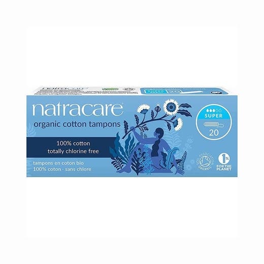 Natracare Organic Super Plus Non-Applicator Tampons - 20 Count