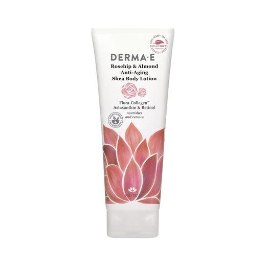 Derma E Rosehip & Almond Anti-Aging Shea Body Lotion 6 Oz