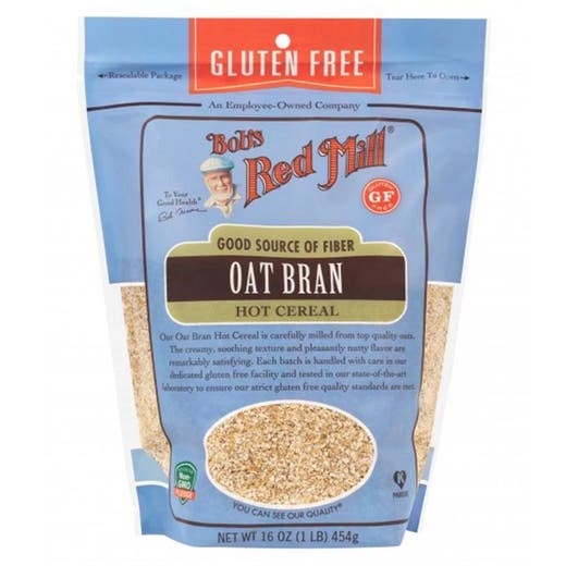 Bob's Red Mill Gluten-Free Oat Bran Hot Cereal 16 Oz. Resealable Bag