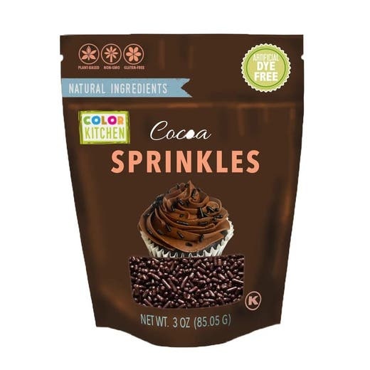 Color Kitchen Dark Cocoa Natural Sprinkles 3 Oz