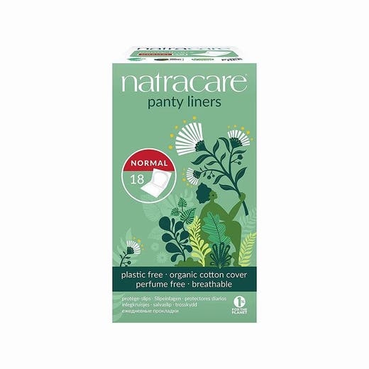 Natracare Panty Liners with Organic Cotton Cover - 18 Count