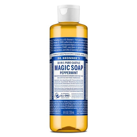 Dr. Bronner's 18-In-1 Peppermint Castile Soap 8 Fl. Oz