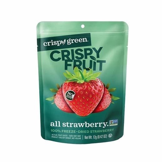 Crispy Green Strawberry Freeze-Dried Fruit 0.42 Oz
