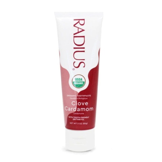 Radius USDA Organic Clove Cardamom Toothpaste 3 Oz - Refreshing Oral Care