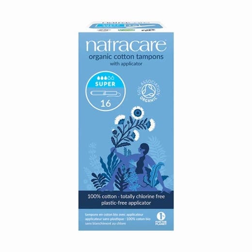 Natracare Organic Super Tampons With Applicator - 16 Count