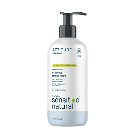 Attitude Sensitive Natural Oat & Unscented Hand Soap 16 Fl. Oz