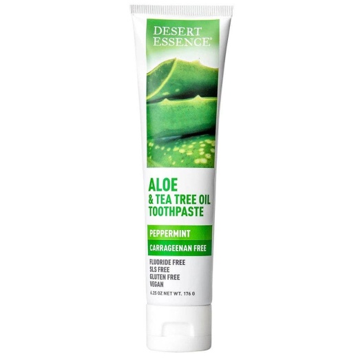Desert Essence Aloe & Tea Tree Oil Carrageenan Free Toothpaste 6.25 Oz
