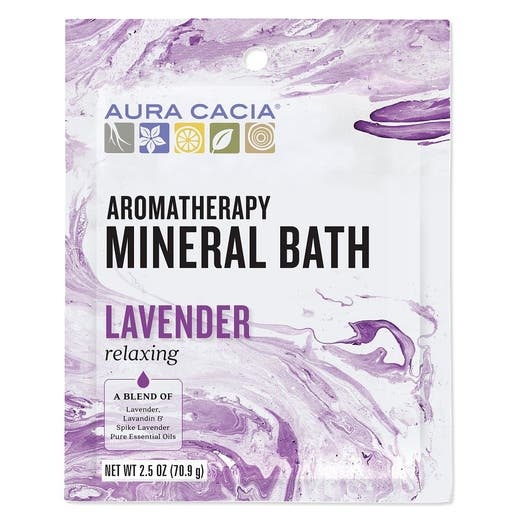 Aura Cacia Lavender Mineral Bath 2.5 Oz