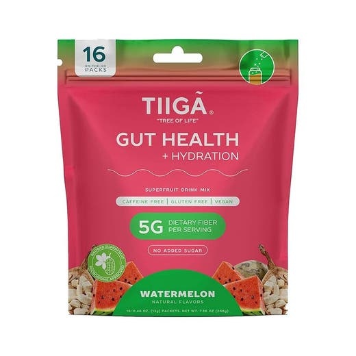 Tiiga Watermelon Gut Health + Hydration Powder - 16 Packets