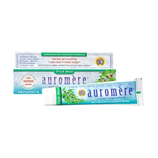 Auromere Fresh Mint Toothpaste 4.16 Oz - Natural Oral Care