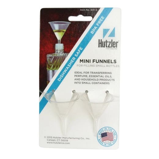 Hic Plastic Mini Funnels 2 Count - Effortless Liquid Transfer Made Easy