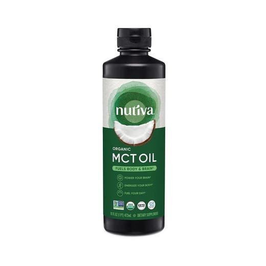 Nutiva Organic Unflavored MCT Oil from Coconut - 16 Fl. Oz