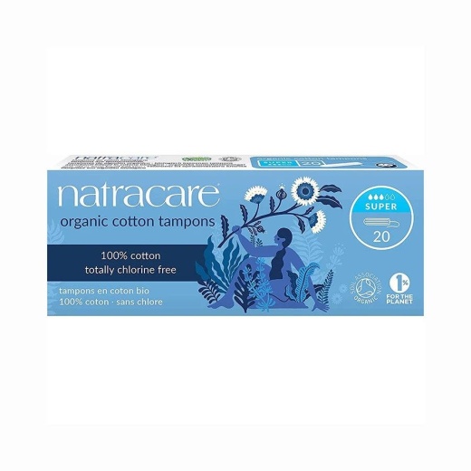 Natracare Organic Super Plus Non-Applicator Tampons - 20 Count