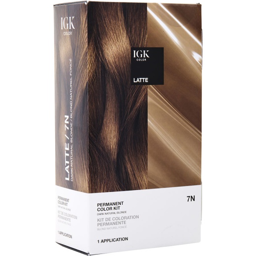 Igk By Igk Permanent Color Kit 7N Latte - Natural Blonde Hair Color