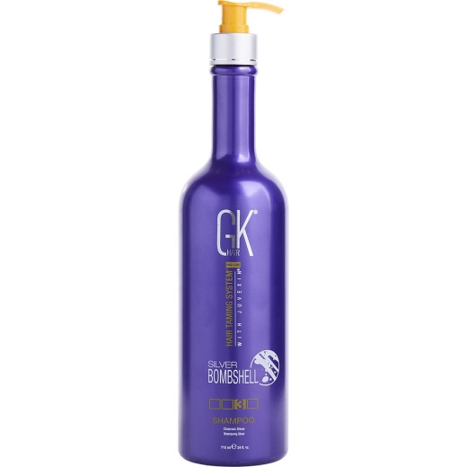Gk Hair Pro Line Hair Taming System with Juvexin Silver Bombshell Shampoo 24 Oz