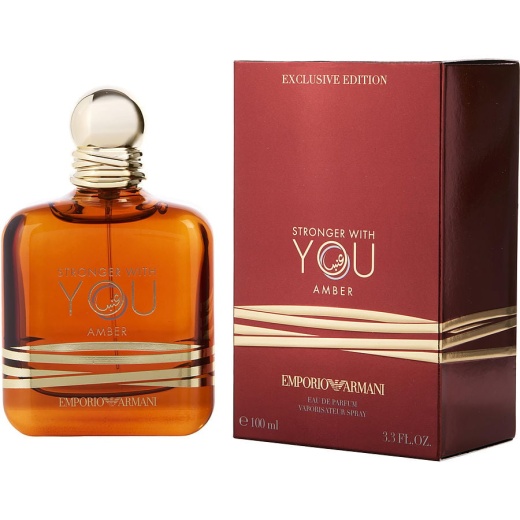 Emporio Armani Stronger With You Amber Eau De Parfum Spray 3.4 Oz