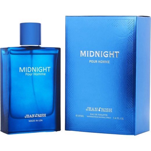 Jean Rish Midnight Pour Homme EDT Spray 3.4 Oz - Captivating Men's Fragrance