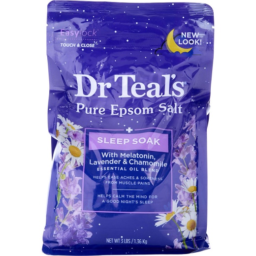 Dr. Teal's Pure Epsom Salt Melatonin Sleep Soak with Essential Oil Blend
