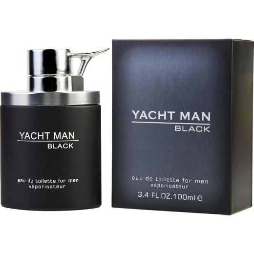Yacht Man Black by Myrurgia EDT Spray 3.4 Oz