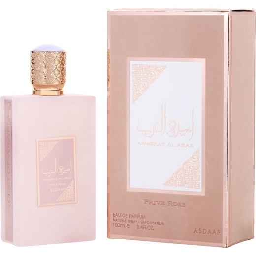 Lattafa Ameerat Al Arab Prive Rose Eau De Parfum Spray 3.4 Oz