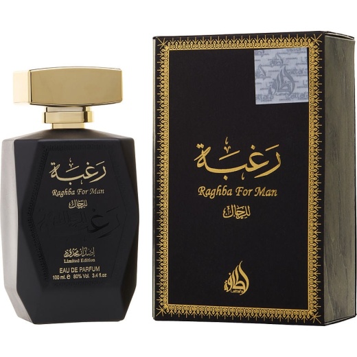 Lattafa Raghba Man Eau De Parfum Spray 3.4 Oz (Limited Edition)