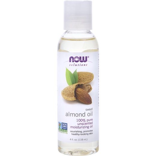Sweet Almond Oil 100% Pure Unscented Moisturizing Oil 4 Oz by NOW Essential Oils