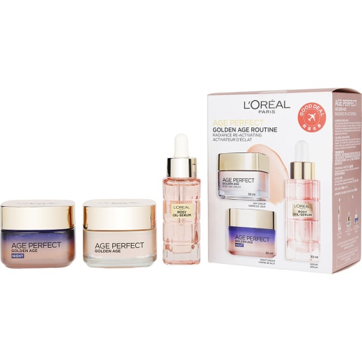 L'oreal Age Perfect Golden Age Routine: Day Cream, Night Cream & Hero Serum Gift Set