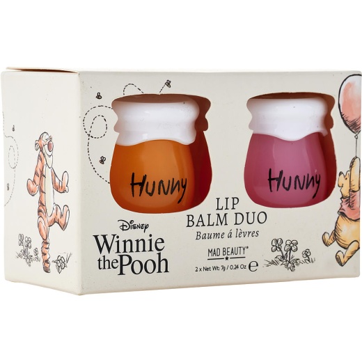 Mad Beauty By Mad Beauty Winnie The Pooh Pot Lip Balm Duo: Vanilla + Sweet Honey --2X7g/0.24Oz