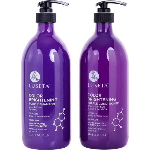 Luseta Color Brightening Purple Shampoo and Conditioner Set 33.8 Oz