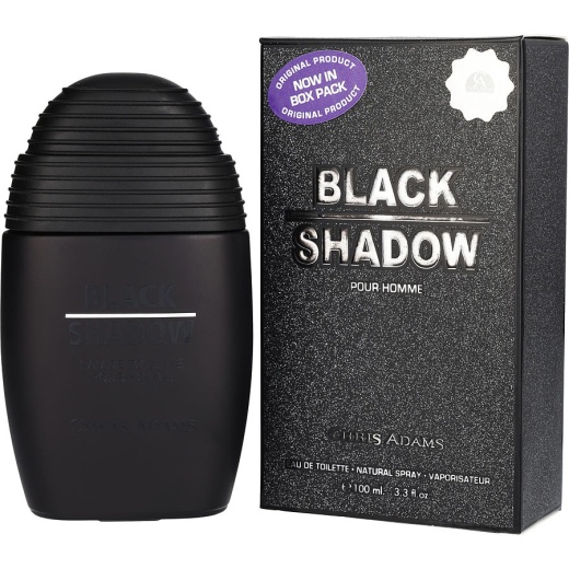 Chris Adams Black Shadow EDT Spray for Men - 3.4 Oz