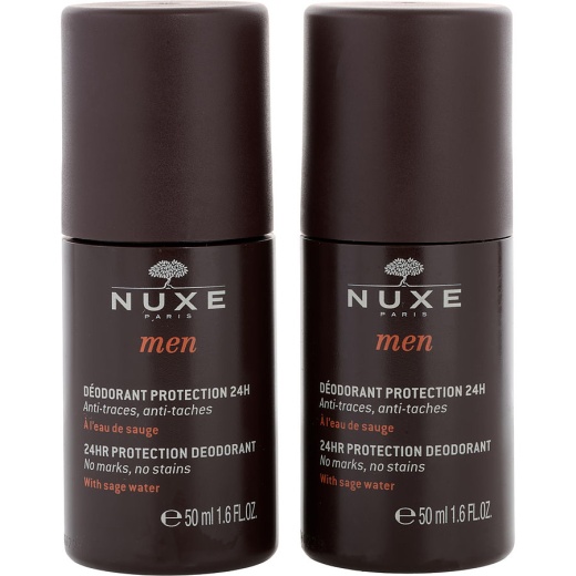 Nuxe By Nuxe 24Hr Protection Deodorant Roll-On Alcohol Free Duo --2 X 50Ml/1.6Oz