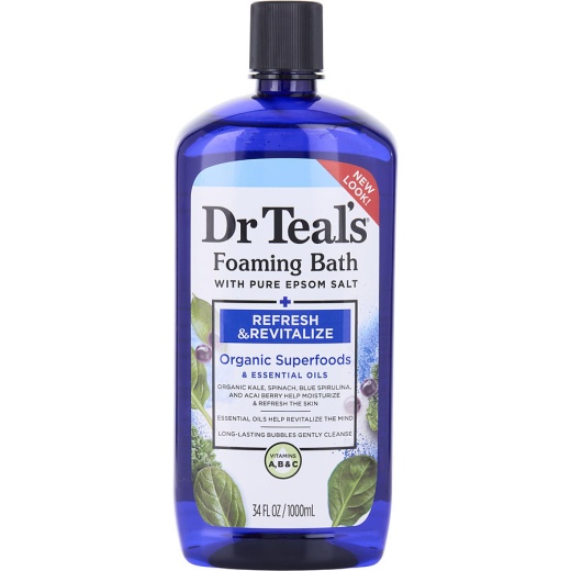 Dr. Teal's Foaming Bath with Pure Epsom Salt - Refresh & Revitalize